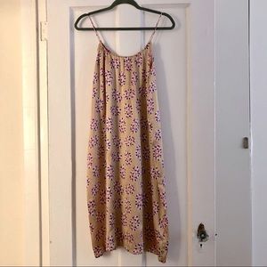 Tucker Silk Midi Slip Dress - Large